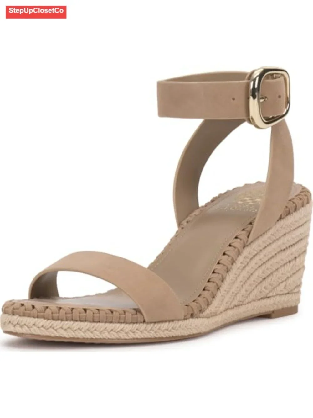 Espadrille Wedge Sandals with Ankle Strap